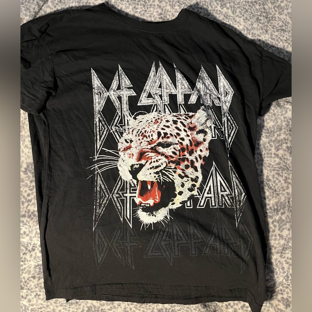 Def Leppard tees. I have one in black and one in brown